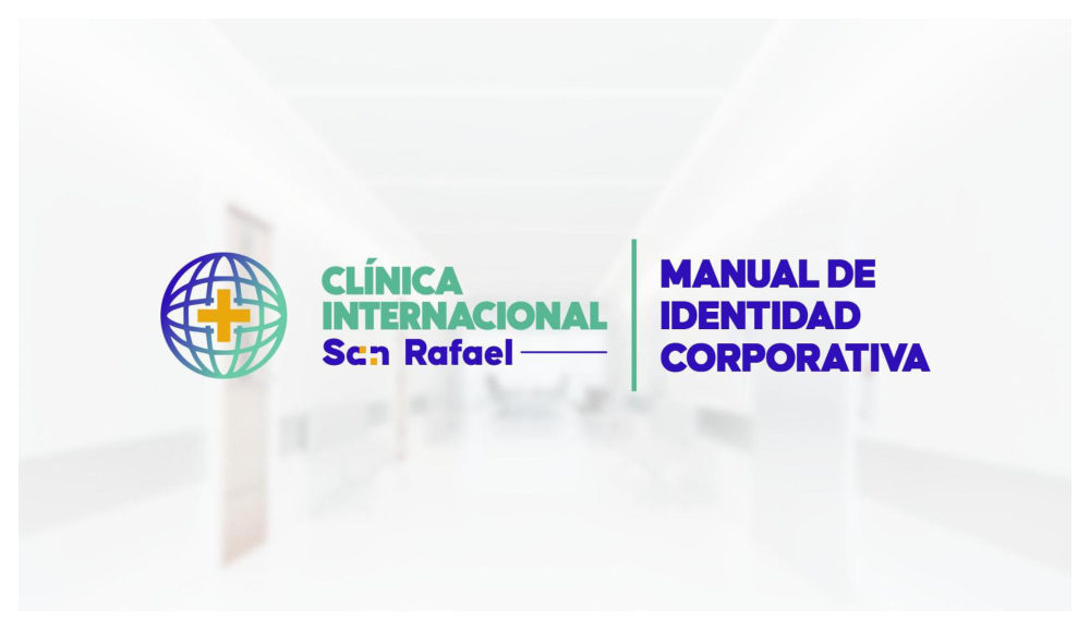 Portada del manual de marca de Clínica Int. San Rafael