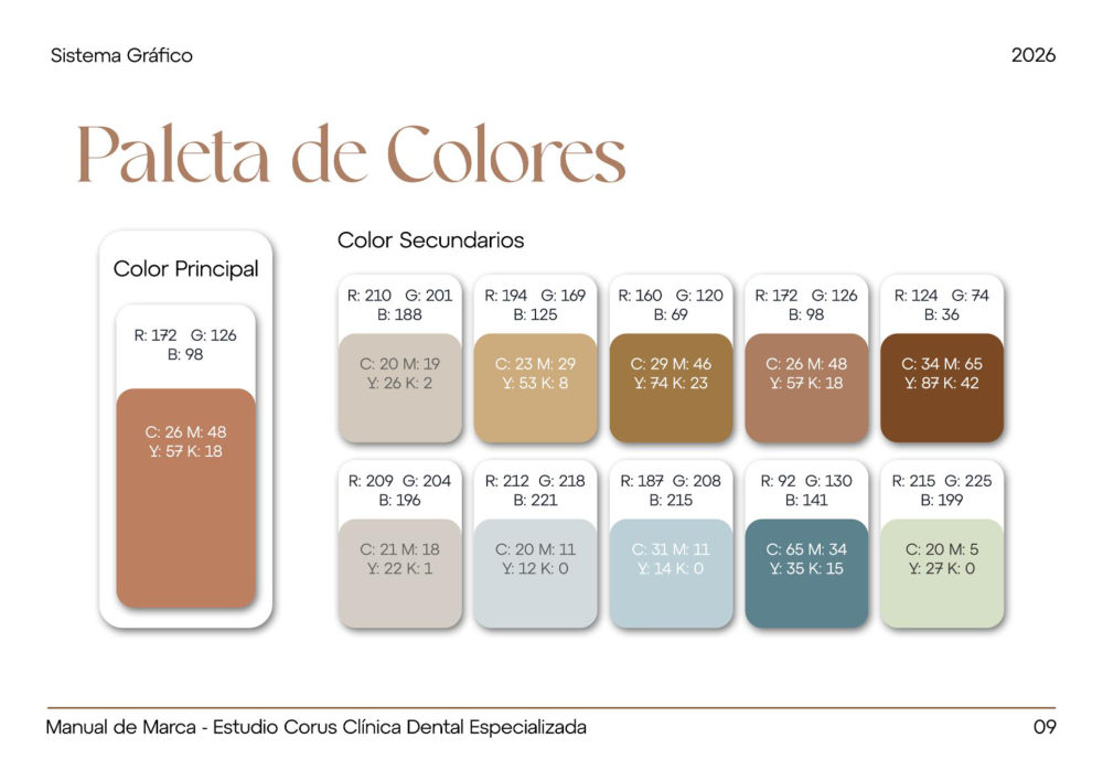 CORUS — manual de marca, página 10