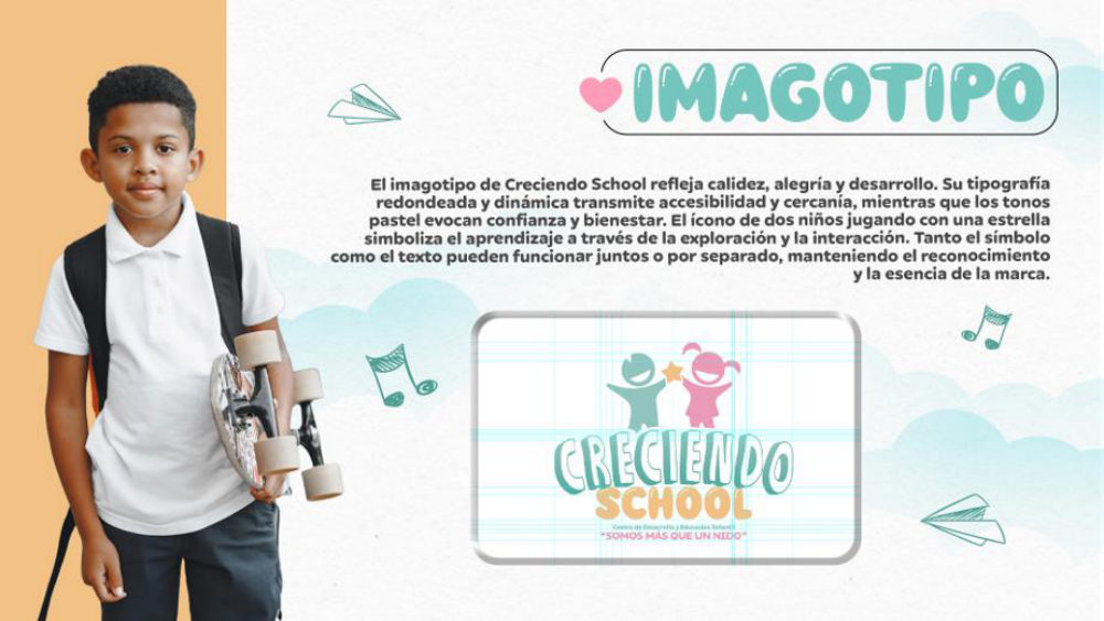 Creciendo School — manual de marca, página 4